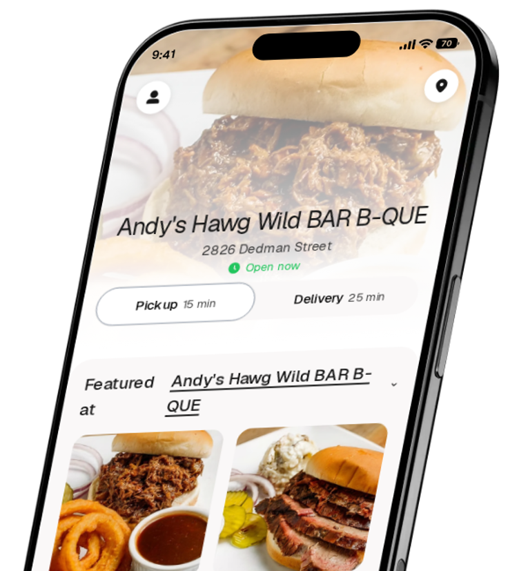 Andy's Hawg Wild BAR B-QUE app preview