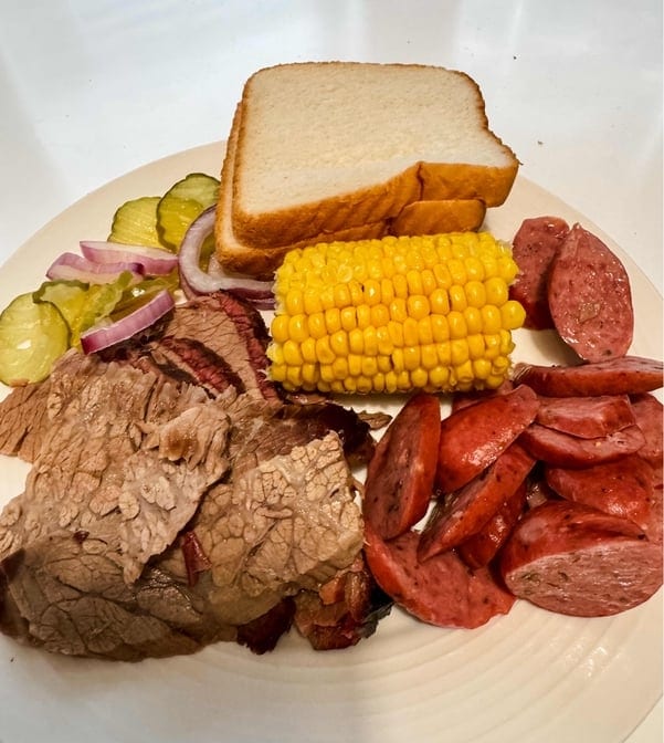 Two-BBQ Meat Plate.