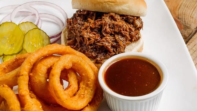 Two-BBQ Meat Sandwich Combo.