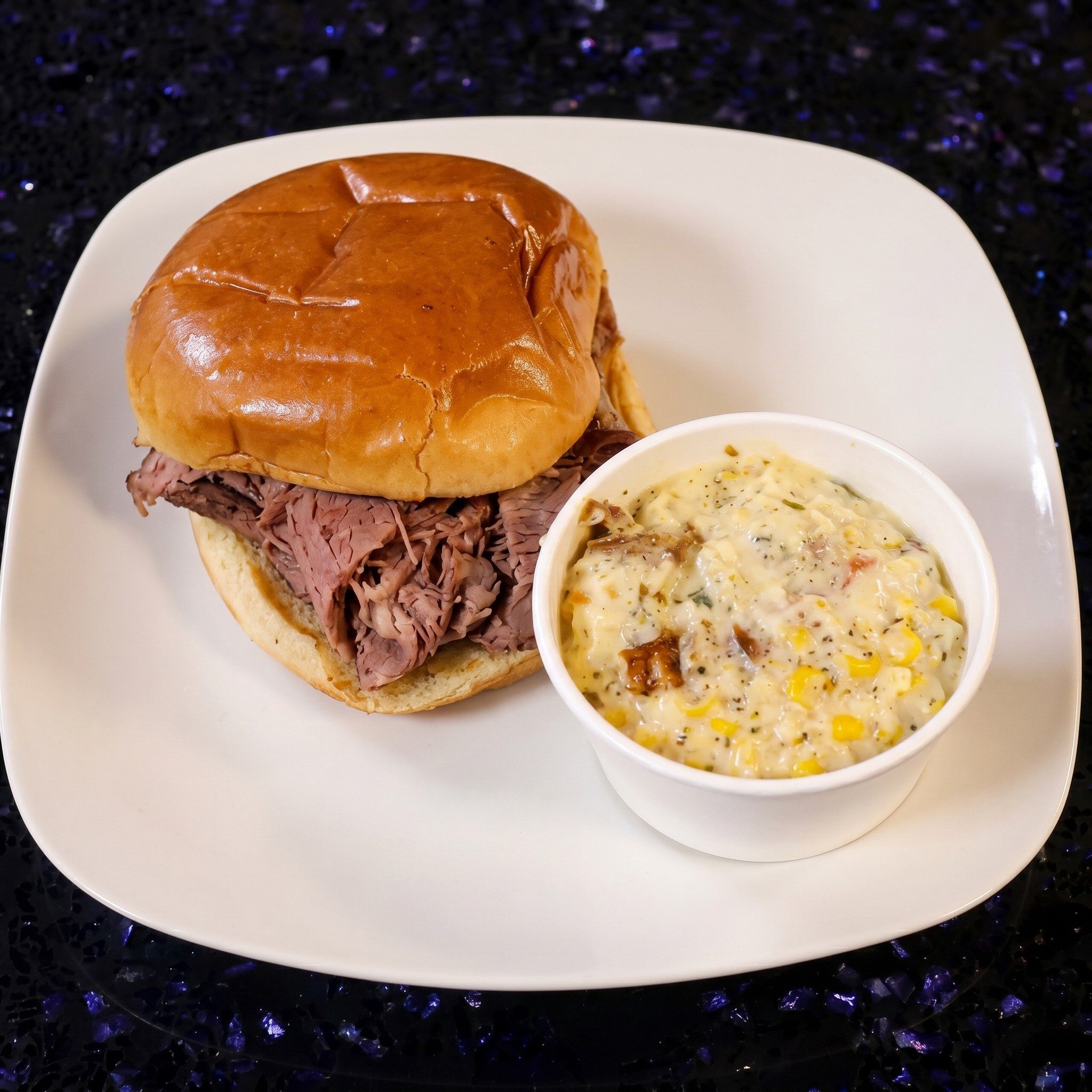 Pulled Pork Tennessee Style Sandwich.