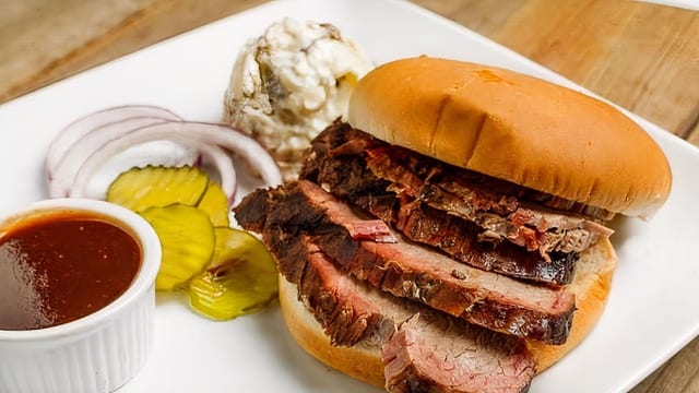 Sliced Beef Sandwich Combo.